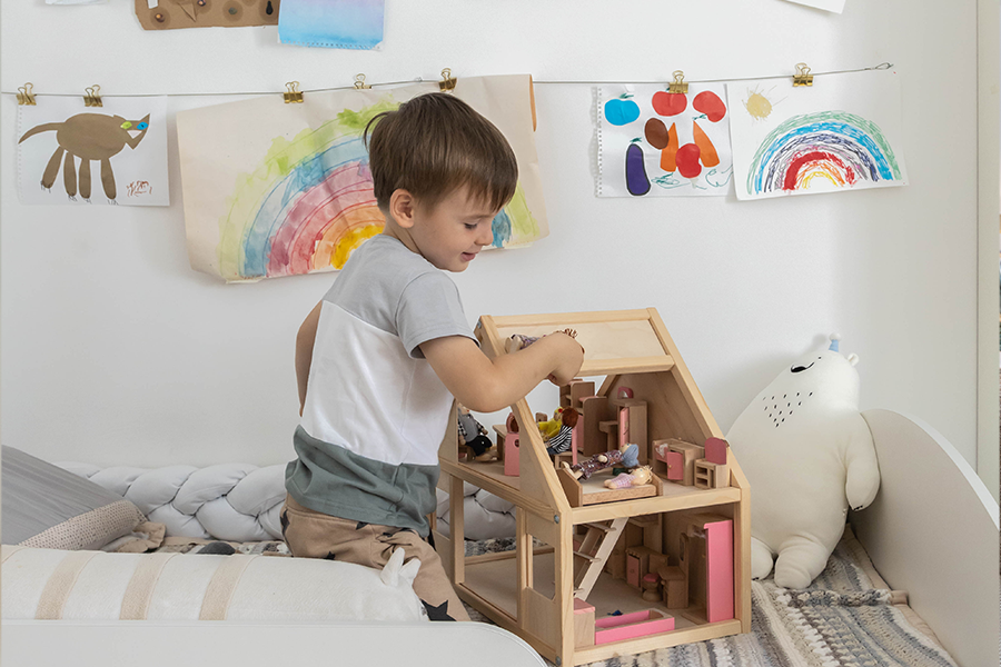 dormitorio infantil con juegos