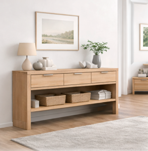 Hueco limpio con mueble auxiliar