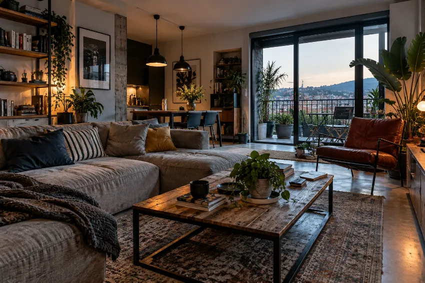 Chaise longue bien integrado en una vivienda real