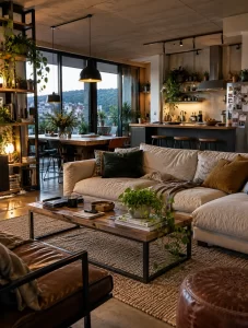 Chaise longue bien integrado en una vivienda real