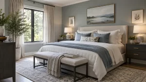 Dormitorio completo bien integrado en una vivienda real