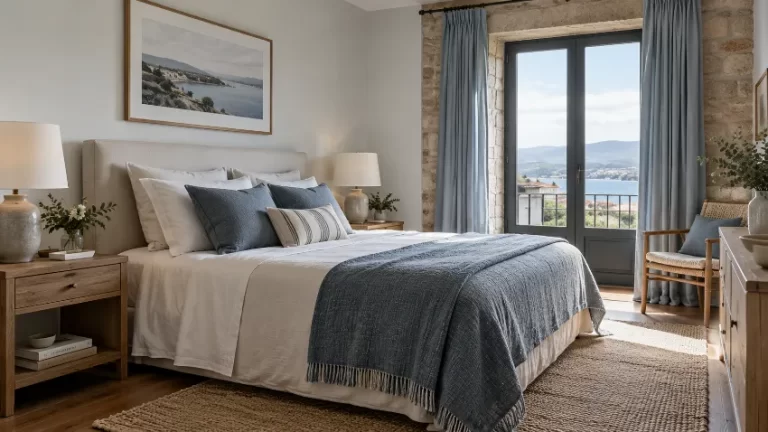 Dormitorio con cama de 180 cm bien integrado en una vivienda real