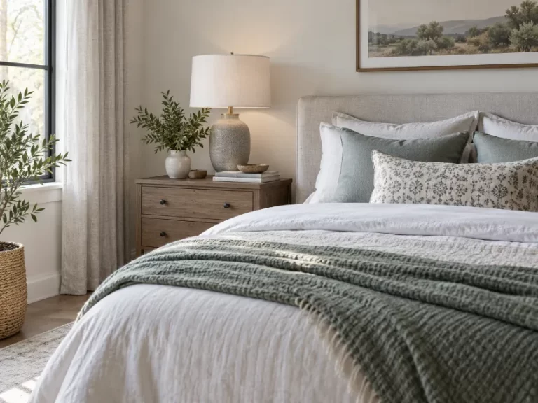 Dormitorio con cama de 180 cm bien integrado en una vivienda real