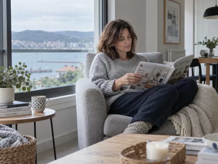 Sillón relax bien integrado en una vivienda real