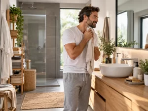 Sofá para familias bien integrado en una vivienda real