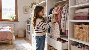Habitación infantil pequeña bien integrado en una vivienda real