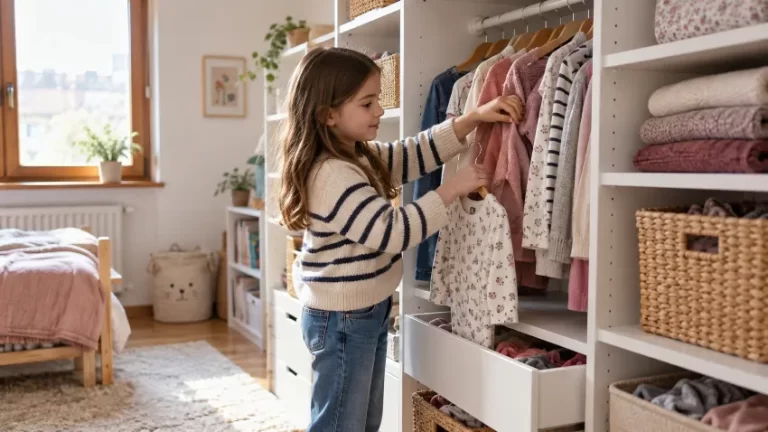 Habitación infantil pequeña bien integrado en una vivienda real